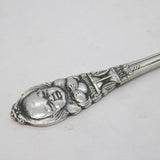 Dutch Silver Plated Christening Child's Spoon Antique 1947 Art Deco