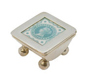 Sterling Silver Queen Victoria Stamp Box Vintage c1970s