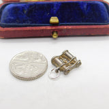 Sterling Silver Binoculars Charm Pendant Vintage c1970