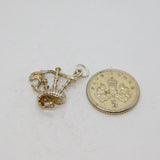 Scottish Sterling Silver Bagpipes Souvenir Charm Pendant Vintage c1970s