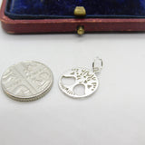 Sterling Silver Tree of Life Charm Pendant Vintage c1970