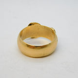 9ct Yellow Gold Buckle Form Dress Ring Vintage 1977 London