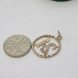 Sterling Silver Twenty-One Charm Pendant Vintage c1970