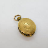 Victorian 9ct Gold Back & Front Double Sided Sweetheart Locket Antique c1860s