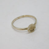 Sterling Silver Daisy Flower Band Dress Ring Vintage c1970 Size N