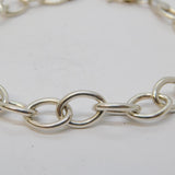 Chunky Sterling Silver Cable Link Chain Bracelet Vintage c1990s