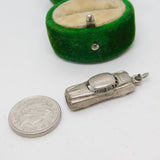 Sterling Silver Motor Car Charm Pendant Vintage c1970
