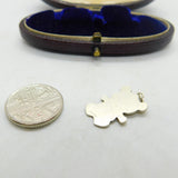 Sterling Silver Teddy Bear Charm Pendant Vintage c1970