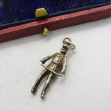 Sterling Silver Soldier Figurine Charm Pendant Vintage c1970