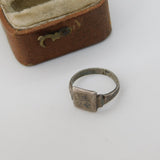 Sterling Silver Signet Ring Charm Pendant Vintage c1970