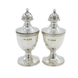 Guild of Handicrafts Pair of Sterling Silver Salt & Pepper Shakers Vintage 1975