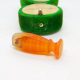 Victorian Red Carnelian Agate Uncut Seal Antique c1860