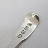 George III Sterling Silver Floral Bowl Tea Caddy Spoon Antique 1817 London