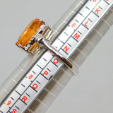 Sterling Silver Mystic Topaz & Spinel Dress Ring Vintage c1970 Size N 1/2