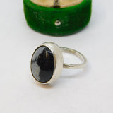Sterling Silver Two-Colour Quartz Set Dress Ring Vintage c1970 Size R UK