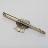 WWII Sterling Silver Enamel Merchant Navy Sweetheart Brooch Antique 1940