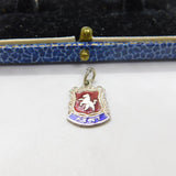 Sterling Silver & Enamel Kent Crest Charm Pendant Vintage c1970