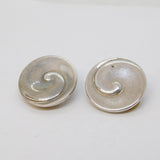 Georg Jensen Sterling Silver Danish Clip-On Earrings Vintage 409 Torun