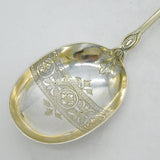Victorian Silver Plated Henry VIII Cast Character Serving Spoon Antique c1890s
