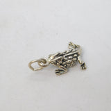 Sterling Silver Lizard Charm Pendant Vintage c1970