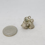 Sterling Silver Wedding Bells Charm Pendant Vintage c1970