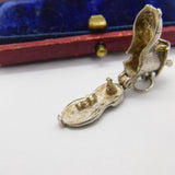 Sterling Silver Lady that Lives in a Shoe Charm Pendant Vintage c1970