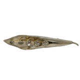 Sterling Silver Pea in the Pod Paste Set Brooch Pin Antique 1919 Birmingham