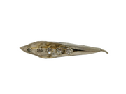 Sterling Silver Pea in the Pod Paste Set Brooch Pin Antique 1919 Birmingham
