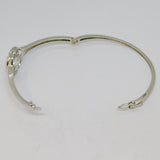 Sterling Silver Paste Set Tree Of Life Hinged Bangle Vintage c2000