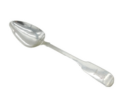 Irish George III Sterling Silver Double-Hallmarked Serving Spoon Antique Dublin