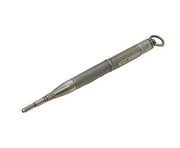 Victorian Sterling Silver Engine Turned Propelling Pencil Antique 1889
