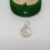 Sterling Silver Aquarius Charm Pendant Vintage c1970