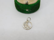 Sterling Silver Aquarius Charm Pendant Vintage c1970