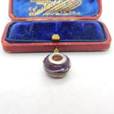 Sterling Silver and Coloured Glass Miniature Vase Charm Pendant Vintage c1970