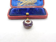 Sterling Silver and Coloured Glass Miniature Vase Charm Pendant Vintage c1970