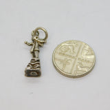 Sterling Silver Boy Shepherd Or Goatherd Charm Pendant Vintage c1970s