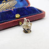 Sterling Silver Crown Charm Pendant Vintage c1970
