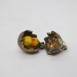 Sterling Silver Enamel Chick in the Egg Opening Charm Pendant Vintage c1970