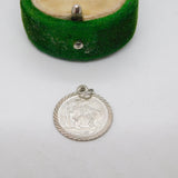 Sterling Silver St Christopher Travel Charm Pendant Vintage c1970