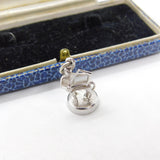 Sterling Silver Fawn Archer or Sagittarius Charm Pendant Vintage c1970