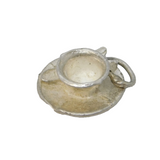 Sterling Silver Teacup Charm Pendant Vintage c1970