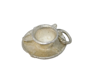 Sterling Silver Teacup Charm Pendant Vintage c1970
