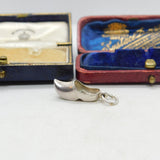 Sterling Silver Dutch Clog Shoe Charm Pendant Vintage c1970
