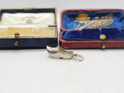 Sterling Silver Dutch Clog Shoe Charm Pendant Vintage c1970