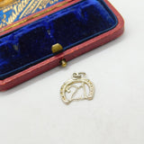 Sterling Silver 21st Birthday Lucky Horseshoe Charm Pendant Vintage c1970