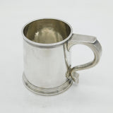 George I Britannia Silver Heraldic Christening Mug Tankard Antique 1717 London
