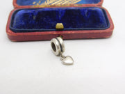 Sterling Silver Heart Drop Charm Pendant Vintage c1970