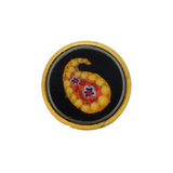 19th Century Rolled Gold Micro-Mosaic Stud Button Antique c1880s