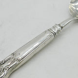 George IV Sterling Silver Deer Crest Tea Caddy or Sugar Spoon Antique 1824