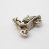 Sterling Silver Vespa Motorbike Charm Pendant Vintage c1970